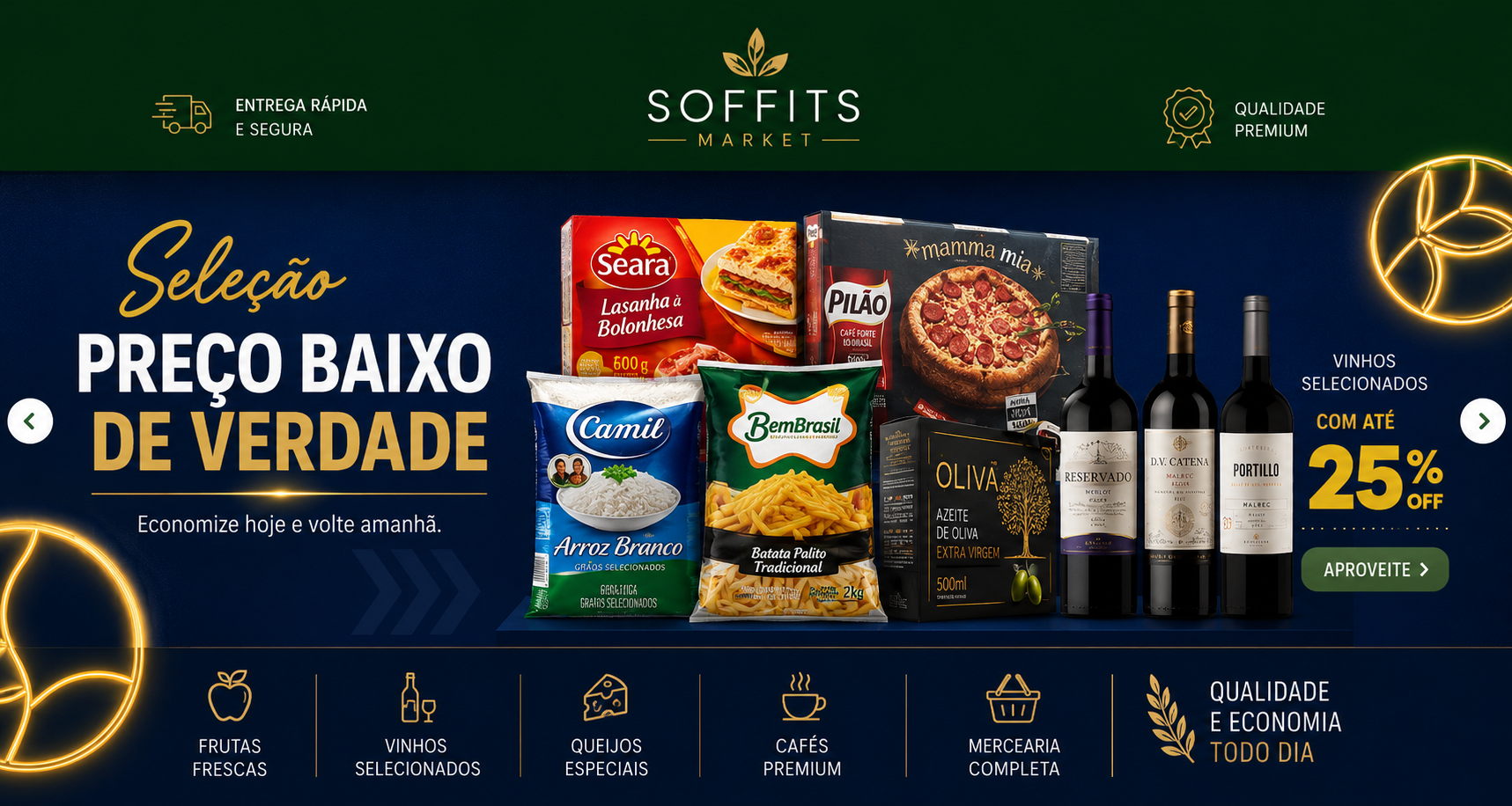 Seleção Preço Baixo — Vinhos até 25% OFF