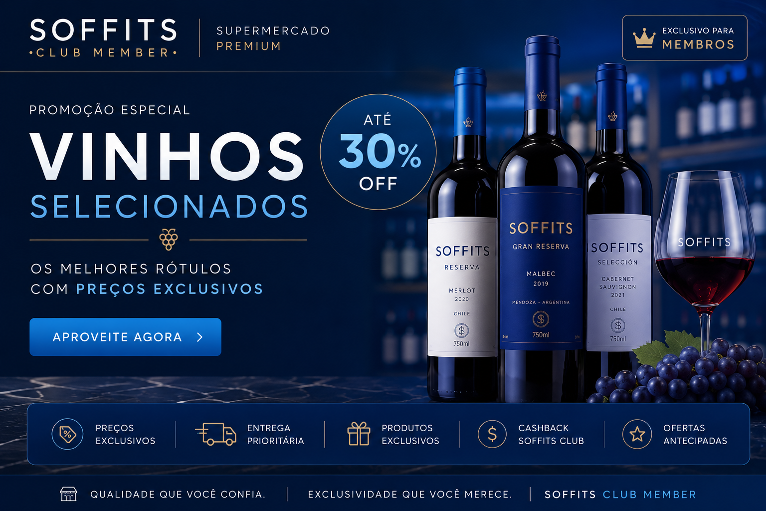 Vinhos Selecionados — até 30% OFF